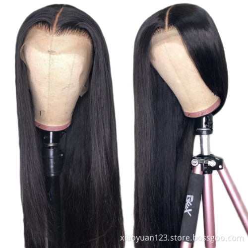 Wholesale 12A Double Drawn13X4 13X6 HD Swiss Lace Frontal Wig Raw Virgin Cuticle Aligned Wig Brazilian Human Hair Lace Front Wig
